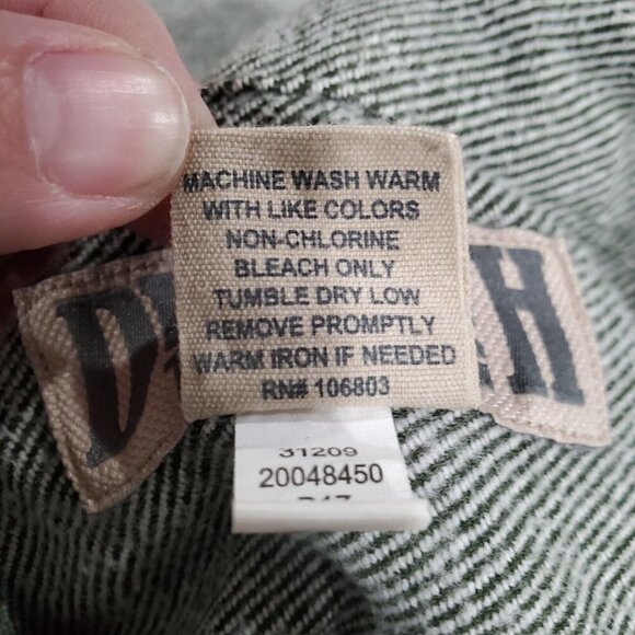 Duluth Trading Co. Men's Long-Sleeved Button-Down Green Shirt Gusseted Arm Sz LT - Picture 10 of 11